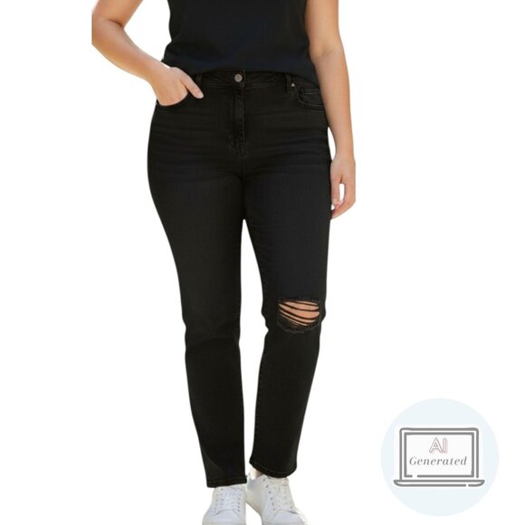 Banana Republic Womens High Rise Skinny Jeans Stretch Denim Distressed 30 / 10 - Picture 1 of 12